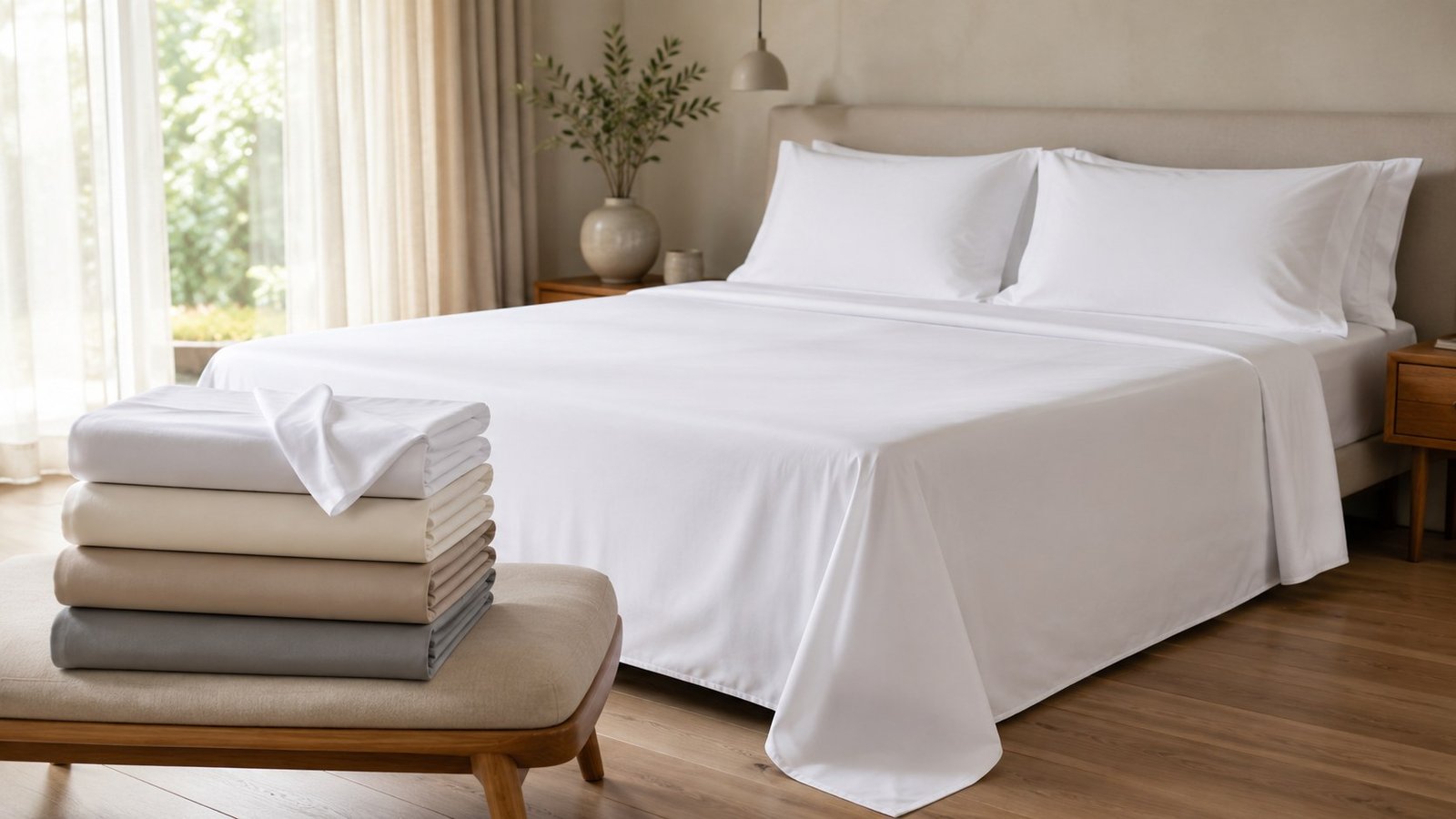 Cotton percale weave for home textiles